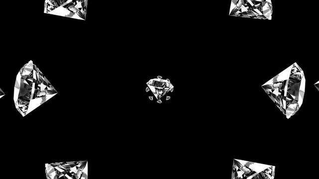 Diamonds Animations 4 &ndash; Luxury Diamond Motion Graphics, Sparkling Gemstone Effects, Elegant Crystal Animations and Premium Jewelry Visuals for Professional Video Editing