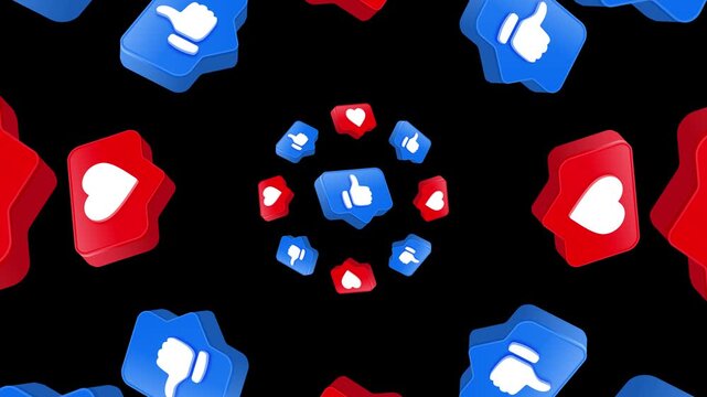 Like Animations 4 &ndash; Animated Like Buttons, Thumbs Up Icons, Social Media Reaction Effects and Engaging Motion Graphics for Reels, Stories, Shorts and Content Creators