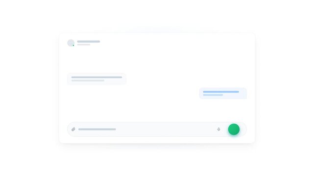 Send button transforming to circular loading spinner and checkmark in user interface
