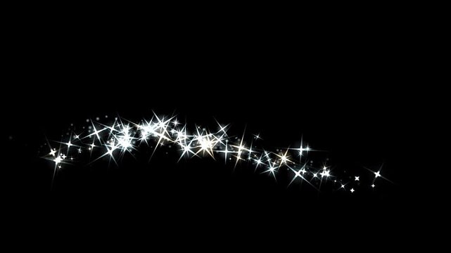 A stunning display of sparkling stars creating a magical atmosphere against a dark background