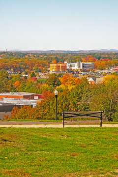 autumn landscape in the city park