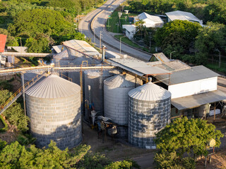 Grain silos at an agricultural storage facility in costa rica © STOCKEROcr