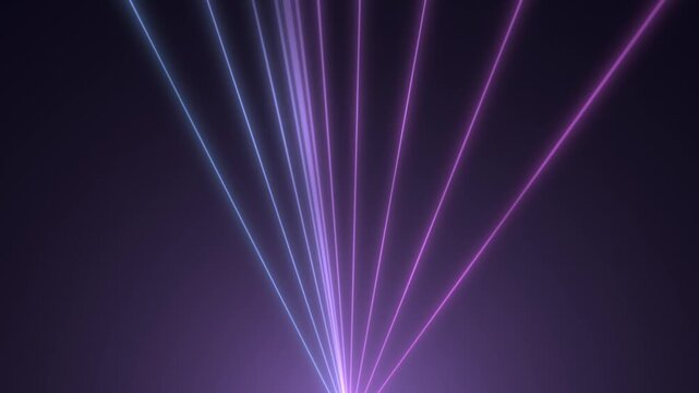 Laser Show Fan Sweeping in Blue and Purple, Club Seamless Loop