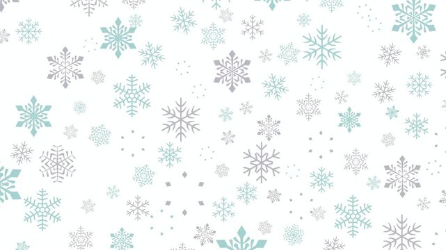 Snowflake pattern on white surface 4K