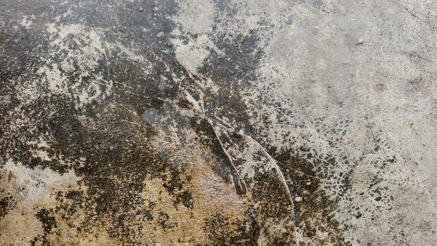 Grungy cement texture background. Spots of white paint on a gray concrete background, texture, photo. old cement