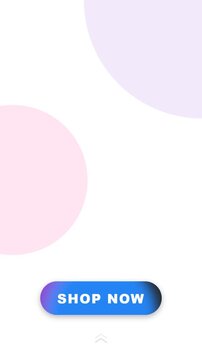 Animated vertical social media call to action button with liquid glass morphing gradient and kinetic