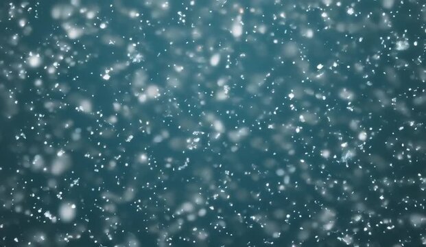  winter animation featuring an elegant pattern of delicate white snowflakes drifting gently downward at different speeds and depths. Intricately detailed six-pointed