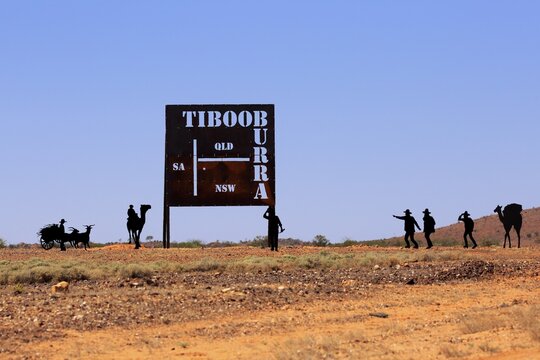 Tibooburra Shield, old gold mining town, Tibooburra, New South Wales, Australia