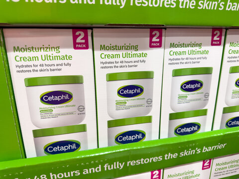 Cetaphil Moisturizing Cream Ultimate 2 Pack Boxes At Costco Warehouse Store