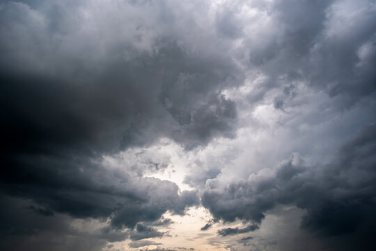 Dark sky with stormy clouds. Dramatic sky rain,Dark clouds before a thunder-storm,clouds before rain