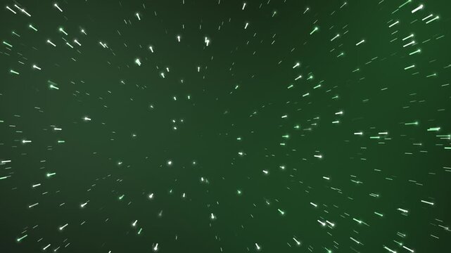 Animation de vol &agrave; travers un champ d'&eacute;toiles en boucle