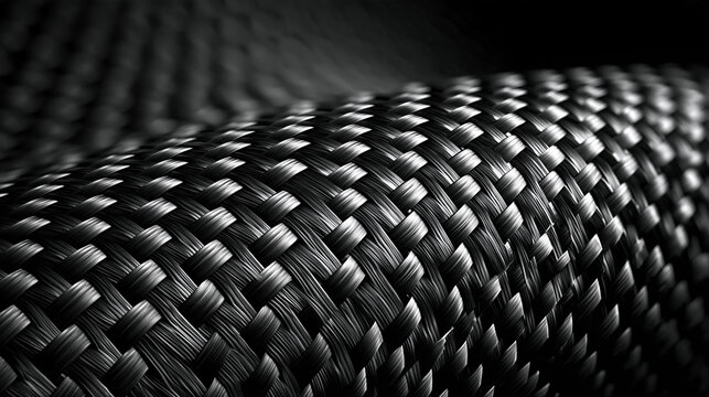 Black Carbon Fiber Twill Weave Technology Background