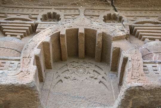 Bhutalinga Caves or Bhut caves,  rock-cut caves of The Manmodi or Manmukud Caves complex, Junnar, Pune, Maharashtra, India.