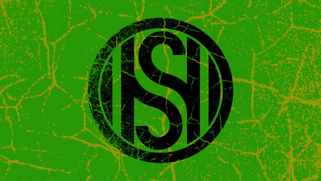 Letters Sn Or Ns, color vector illustration