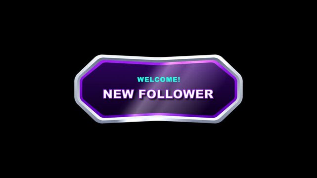 Twitch and YouTube gaming streamer live alert badges new follower subscriber donation raid on alpha