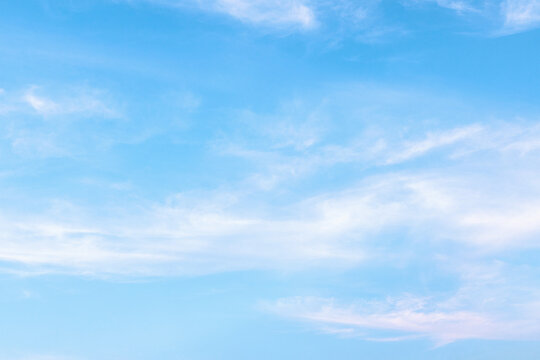 azure sky with gentle traces of melting clouds as a background