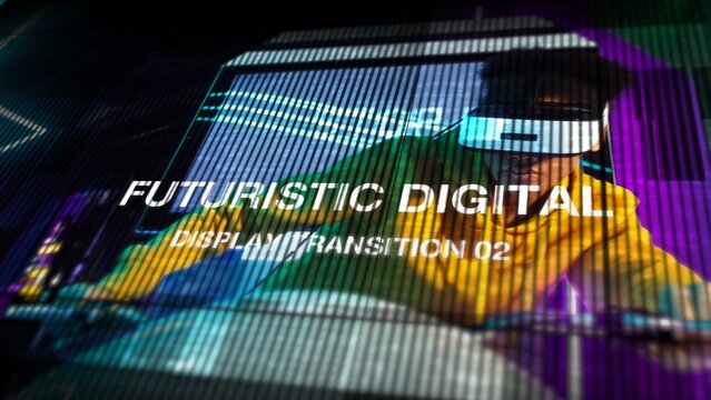 Futuristic Digital Display Transition 02