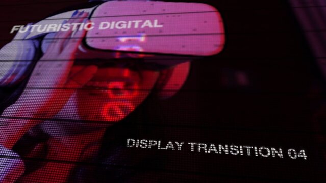 Futuristic Digital Display Transition 04