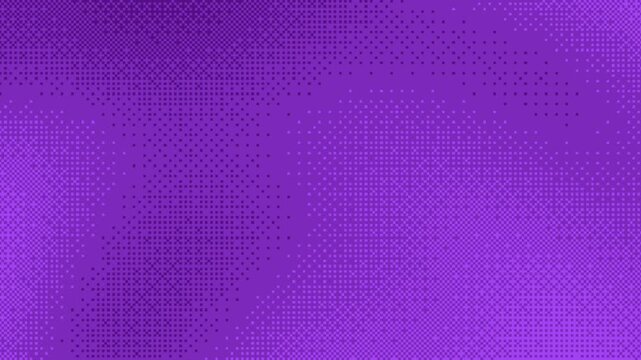 Purple halftone dot pattern animated background with dynamic gradient texture