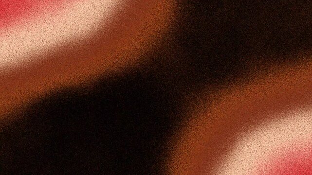 Abstract grainy gradient background with flowing brown and red blurred colors