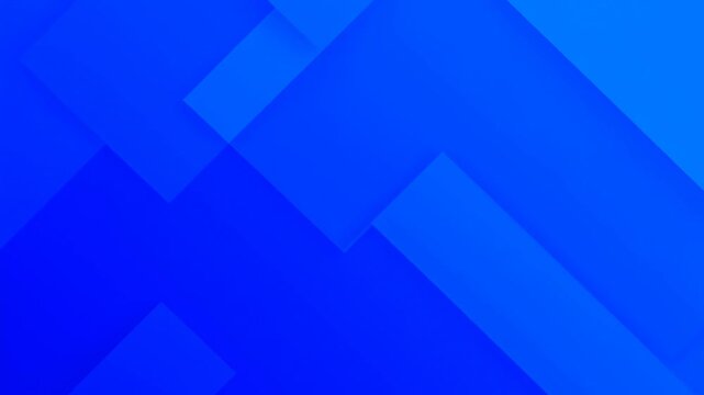 Blue geometric shapes drift across an abstract digital background. Corporate presentation, website hero section, and digital banner.
