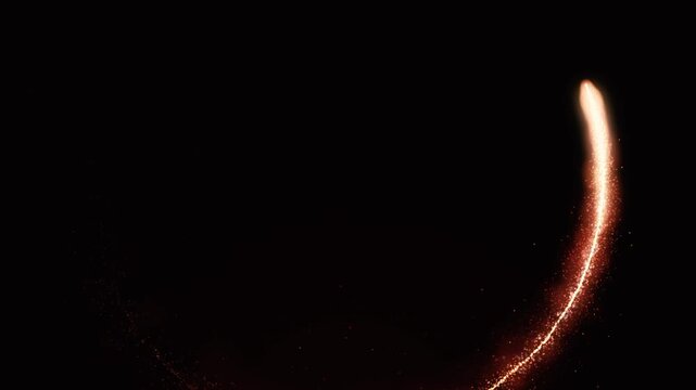 Fire Meteor Trail In 3d Space Vfx
Animation of a burning fire comet trail following circle path in 3d space with fluid distortion and smoke turbulence effects