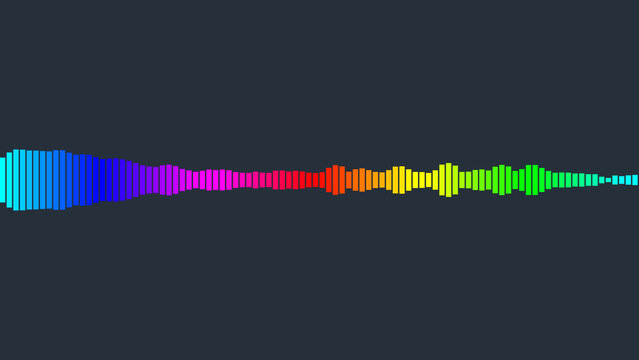 Rainbow linear equalizer illustration