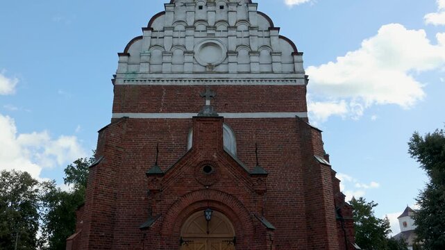 Historic Saint Andrew church in Brok town, Masovian Voivodeship of Poland