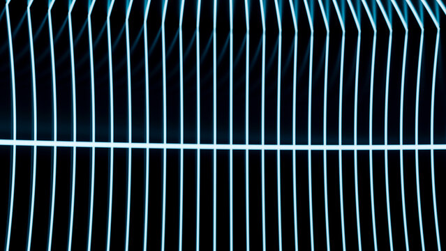 Glowing blue vertical and horizontal lines abstract pattern