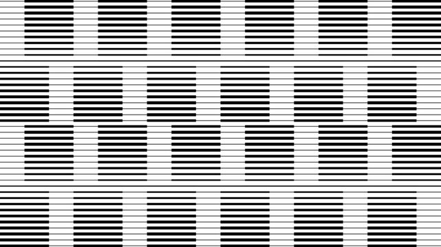 Stripe pattern with halftone gradient on white background. Abstract vector design with straight horizontal lines and parallel linear texture. Geometric monochrome graphic with seamless modern effect.