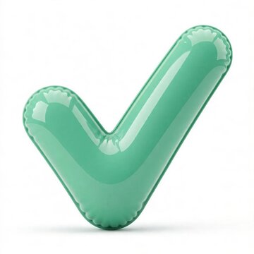 Green check mark icon in vector style