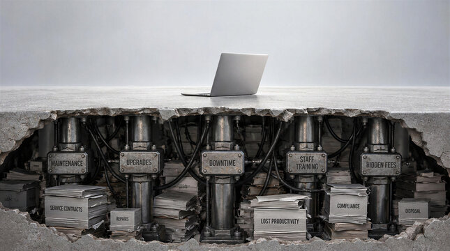 Hidden business costs beneath a laptop and fractured infrastructure