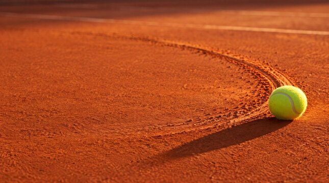 tennis ball on court