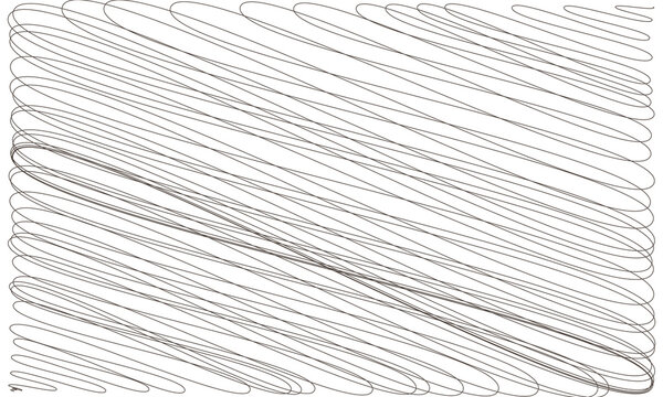 Scribbled oval pattern isolated on a transparent background