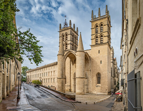 Montpellier, France - St Peter&rsquo;s Cathedral (Cath&eacute;drale Saint-Pierre de Montpellier) or Montpellier Cathedral is a Roman Catholic church dedicated to Saint Peter and located in the city of Montpellier.
