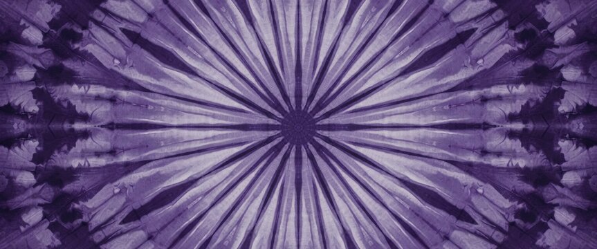 Vibrant purple kaleidoscope pattern with radial symmetrical lines