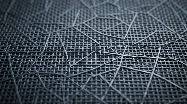 Detailed abstract pattern background featuring a tightly woven grid mesh plastic texture surface with unique geometric intersecting lines texture net plastic background mesh grid pattern weave