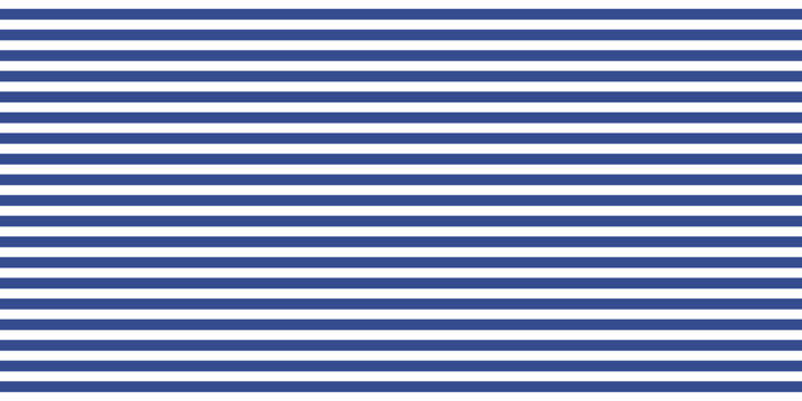 Blue and white horizontal stripe pattern with clean parallel lines, creating a timeless minimalist background for textiles, wallpaper, packaging and modern graphic design.