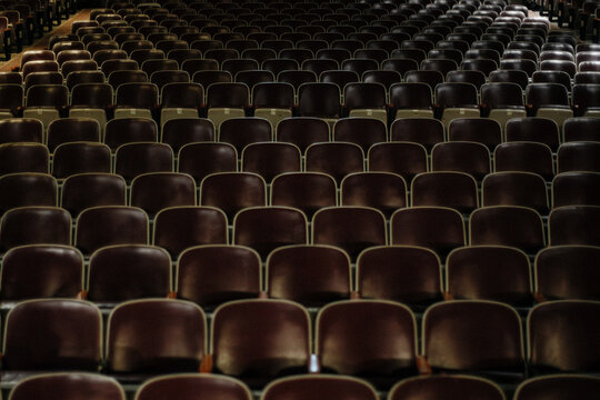 Rows Of Empty Theater Seats