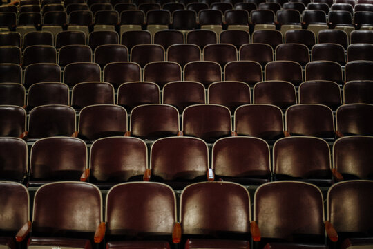 Rows Of Empty Theater Seats