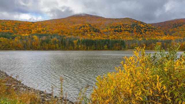 Berkshire Mountains with fall foliage