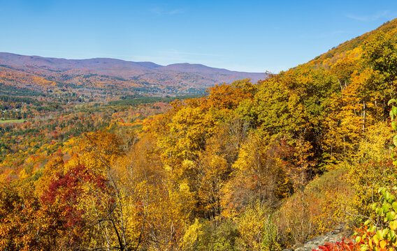 View of the Berkshires in autumn
