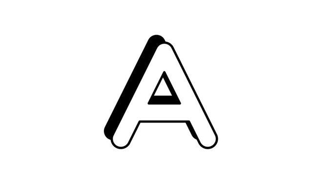 A Letter Animated Icon Video