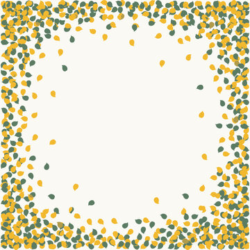 Speckled gold and green petal border around open centre