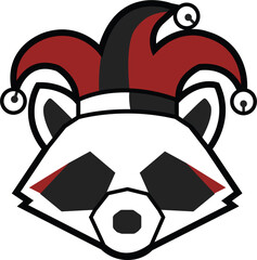 Jester Raccoon Vector © Jyou