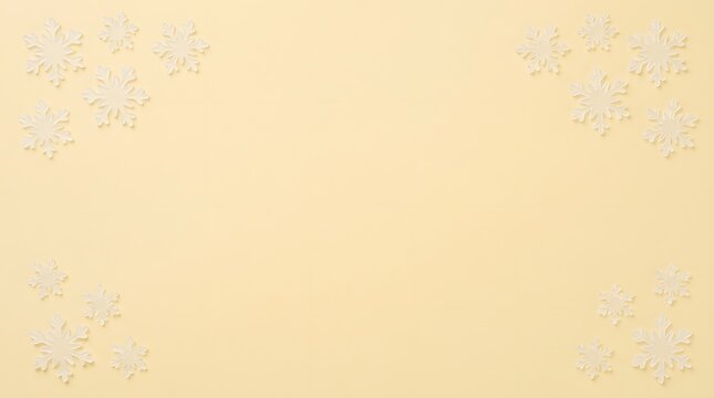 A serene and festive christmas background featuring delicate snowflakes gently falling creating a magical winter wonderland scene for holiday celebrations