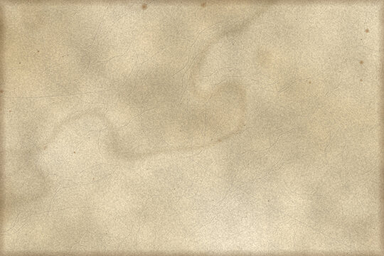 Old weathered parchment paper texture featuring stained yellow surfaces and delicate intricate cracks creating a vintage rustic background design for historical creative projects