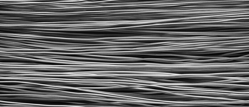 Monochromatic horizontal lines create textured surface. Gray shades vary subtly across the image. pattern adds visual interest. Ideal for design backgrounds