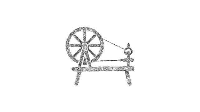 Sketch spinning wheel icon animation - smooth progressive reveal