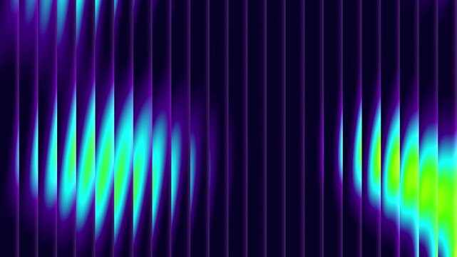 Abstract heat trail. Gradient blurred background with red, yellow, green and cyan thermal colors behind fluted glass. Infrared heat map texture for science, energy and tech visuals. 4K loop.